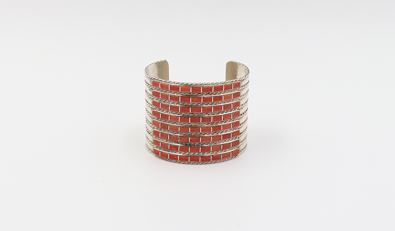 8 Row Coral Bracelet