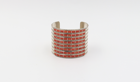 8 Row Coral Bracelet