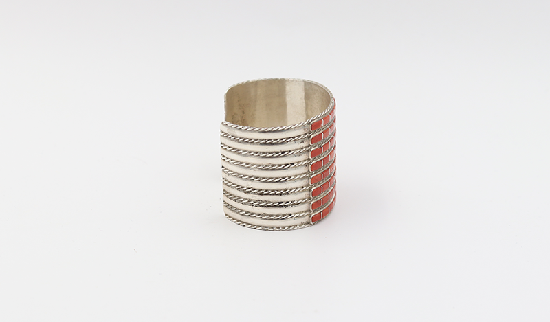 8 Row Coral Bracelet