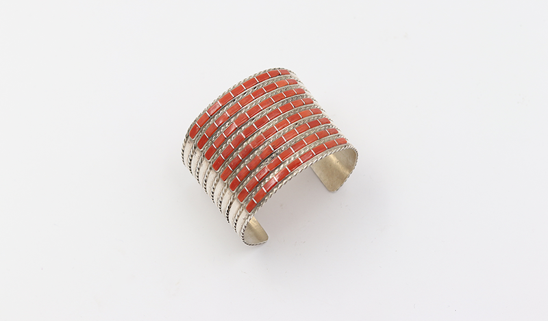 8 Row Coral Bracelet